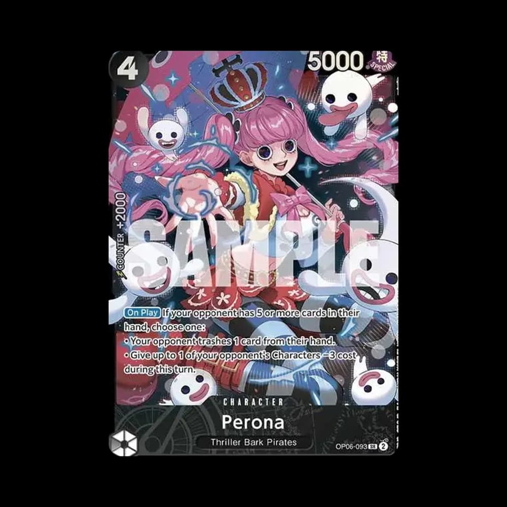 Perona (Black Ver.) SR [OP06-093] [EN](Promotional Card "August 2024 Store Treasure Cup Champion Card")