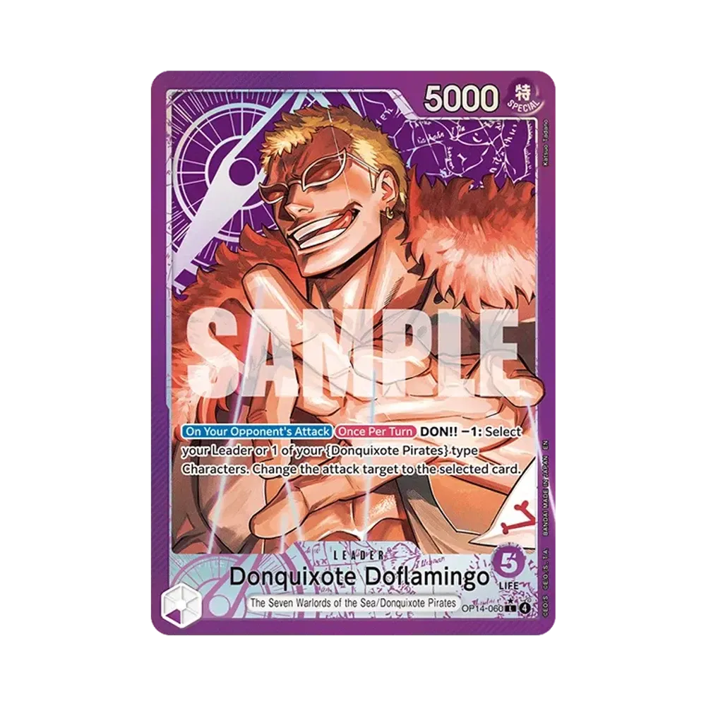 Donquixote Doflamingo L-P [OP14-060] [EN] (Booster Pack "THE AZURE SEA'S SEVEN")