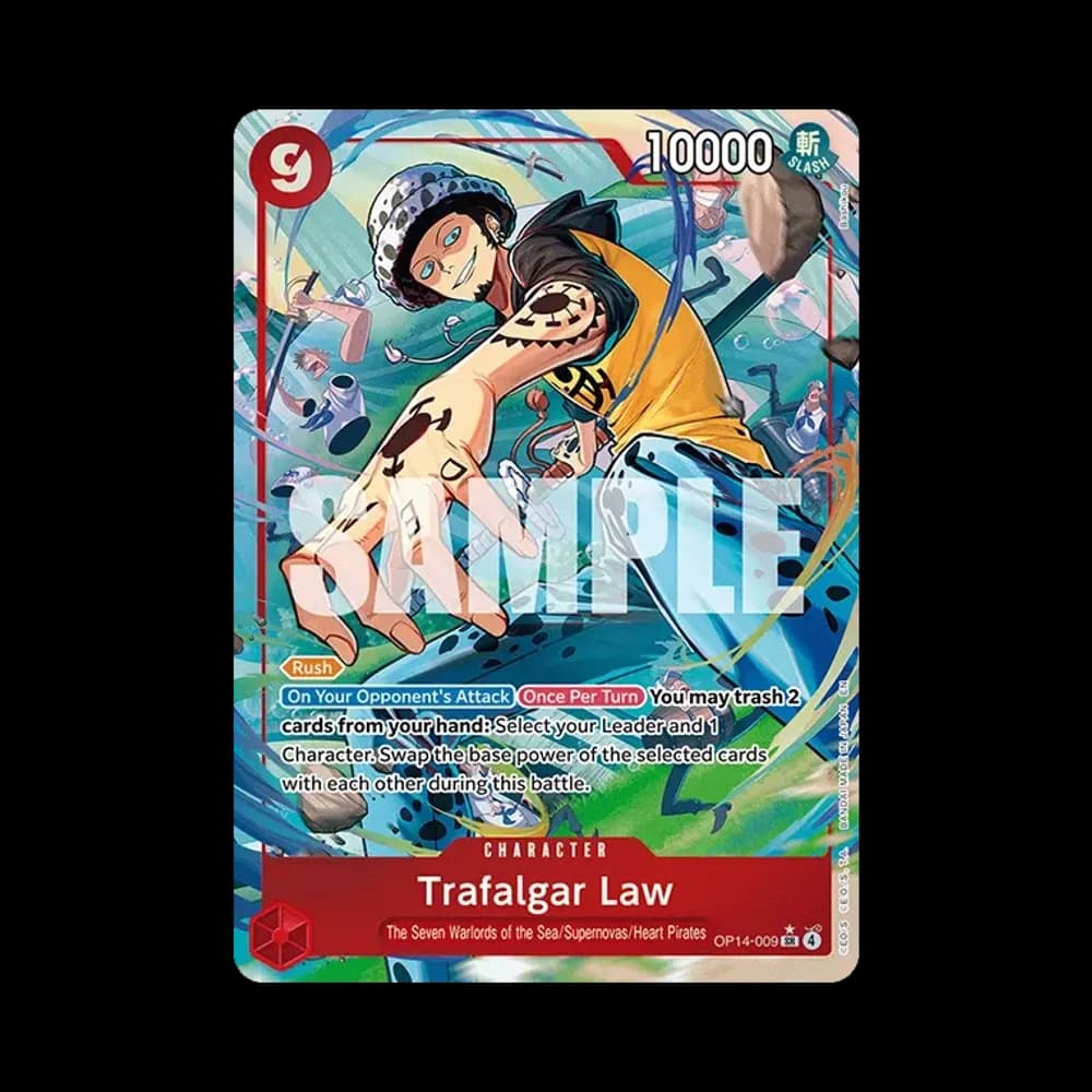 Trafalgar Law SR-P [OP14-009] [EN] (Booster Pack "THE AZURE SEA'S SEVEN")