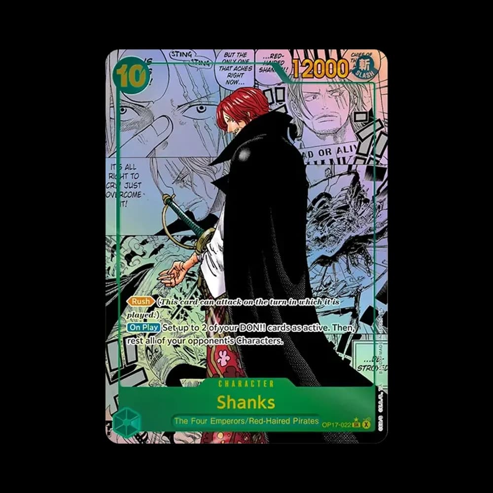 Shanks SR-SP (Manga Alt Art) [OP17-022][EN](Booster Pack "THE WORLD’S STRONGEST WARRIORS")