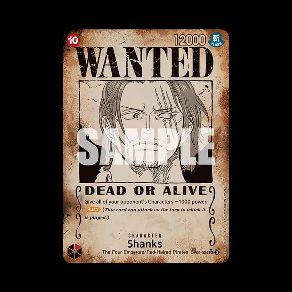 Shanks : Wanted SR-SPC [OP09-004] [EN](Booster Pack "Emperors in the New World")