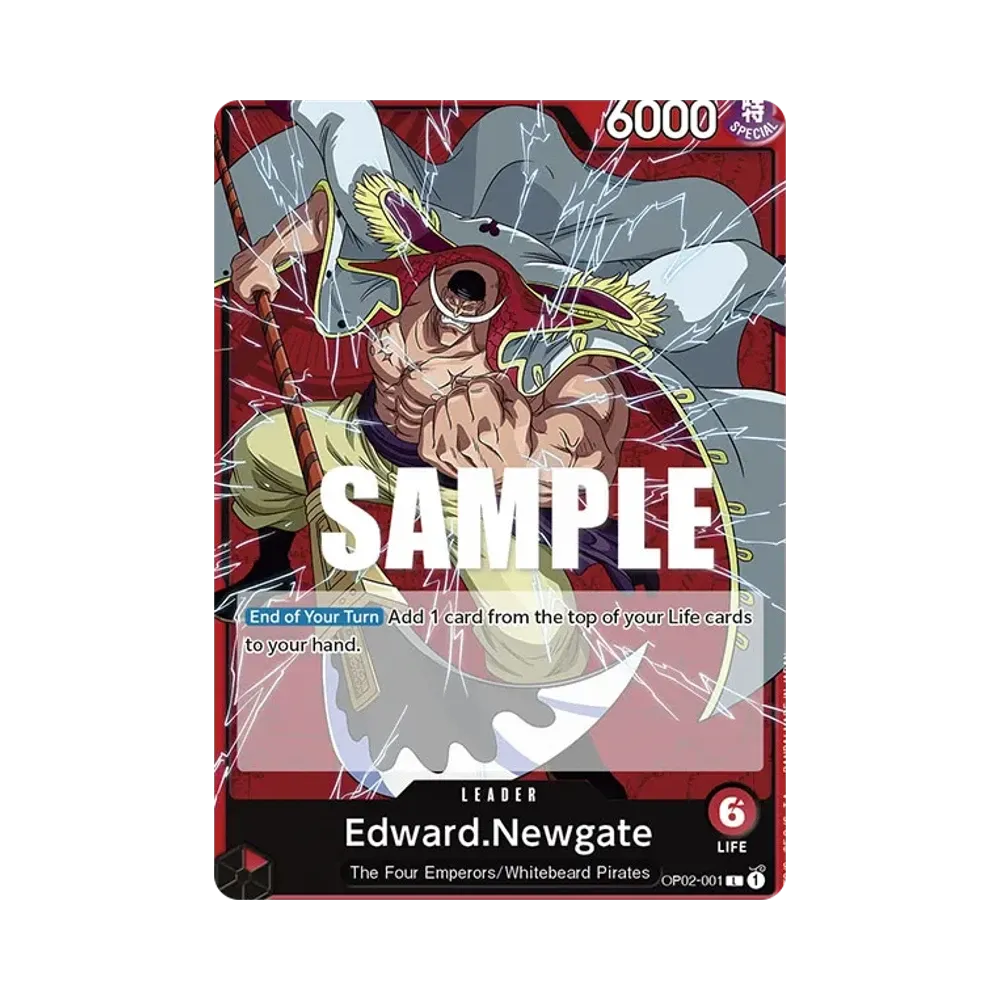Edward.Newgate L [OP02-001] [EN](Booster Pack "Paramount War")