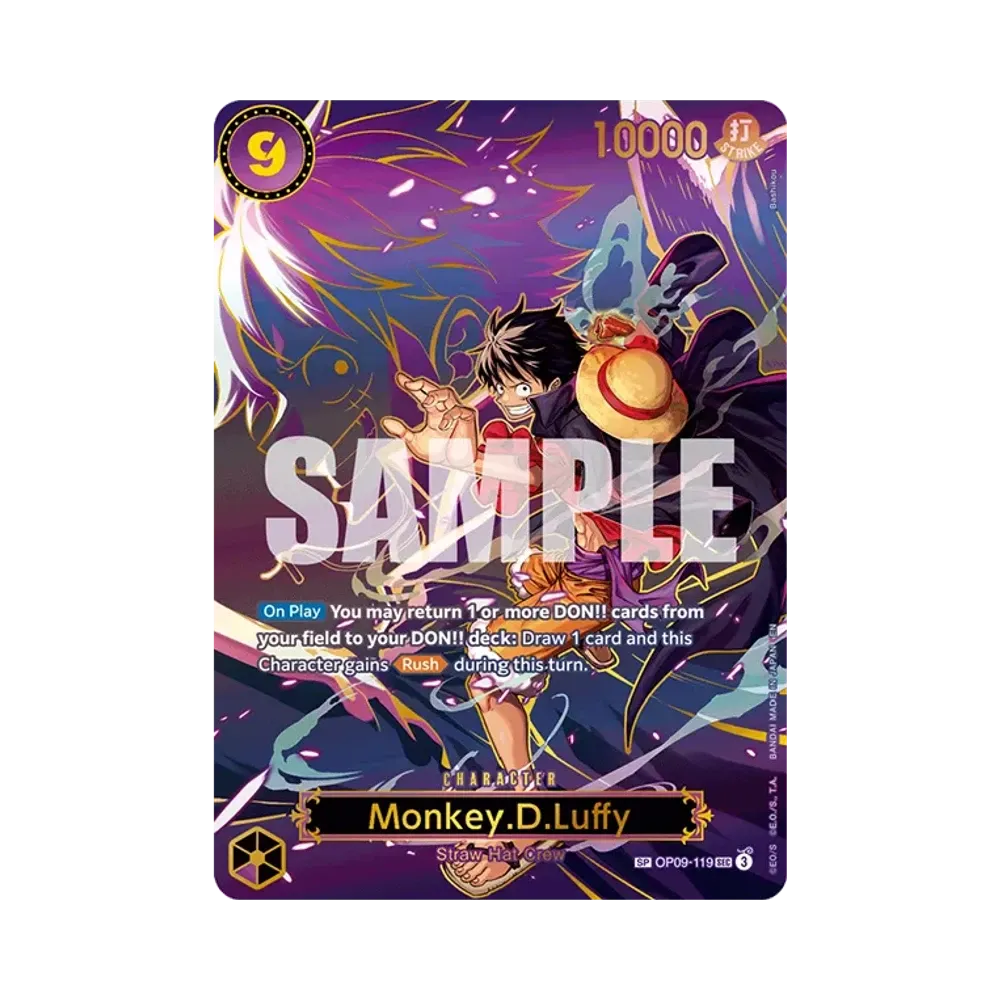Monkey.D.Luffy SEC-SPC [OP09-119] [EN](Booster Pack "CARRYING ON HIS WILL")