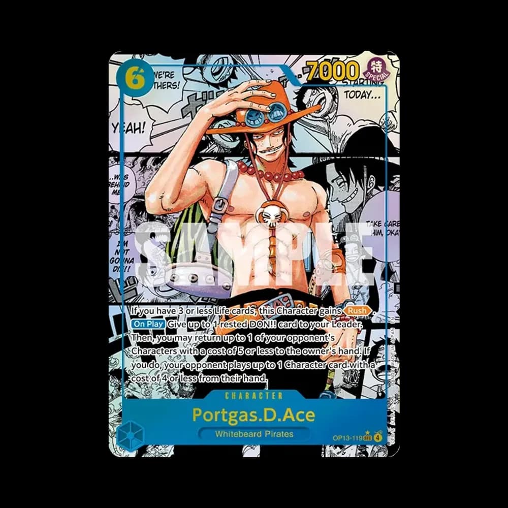 Portgas.D.Ace SEC-SP (Comic Parallel) [OP13-119] [EN](Booster Pack "CARRYING ON HIS WILL")