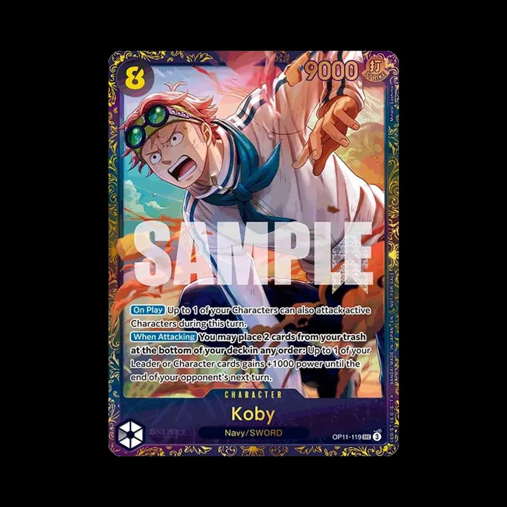 Koby SEC :Top 8 [OP11-119][EN](Promotional Card "Treasure Cup August 2025")