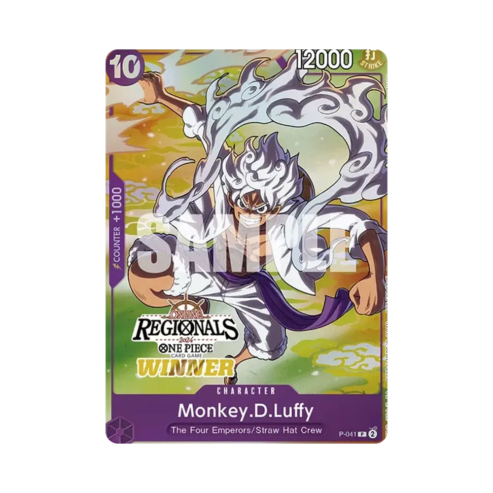 Monkey.D.Luffy P [P-041] [EN](Promotional Card "Online Regional Champion Card Set 2024 Vol.2")