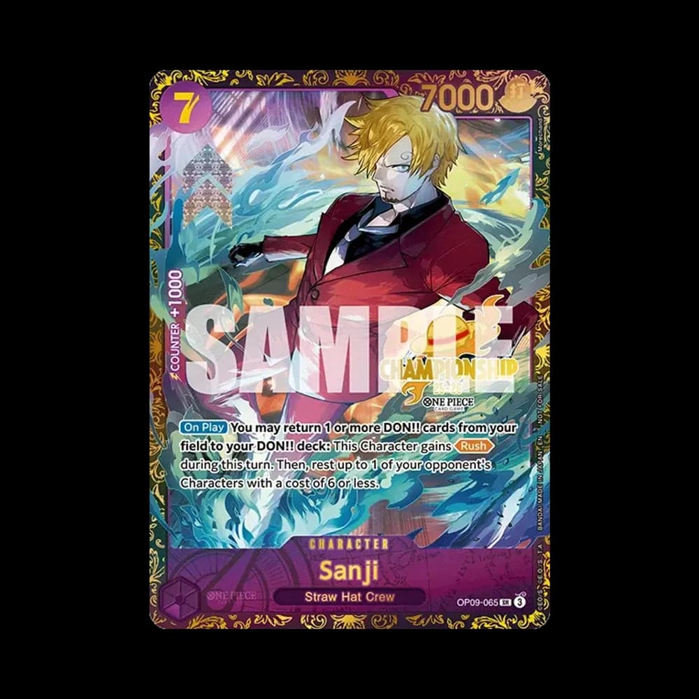 Sanji SR [OP09-065] [EN](Promotional Card "Championship 25-26 Offline Regionals Season 1")