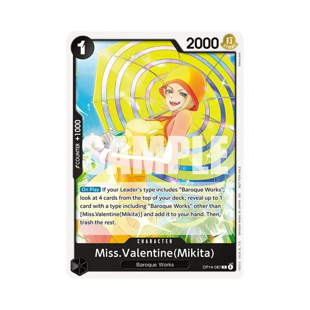 Miss.Valentine(Mikita) R [OP14-087][EN](Promotional Card "Tournament Pack 2026 Vol.3")