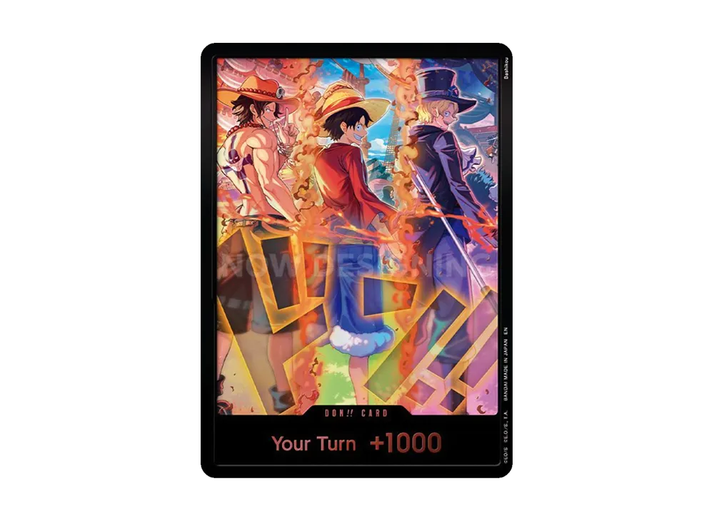 DON!! Card (Ace & Sabo & Luffy) :Unopened set of 10 Cards [EN](ANNIVERSARY SET "English Version 3rd Anniversary Set")