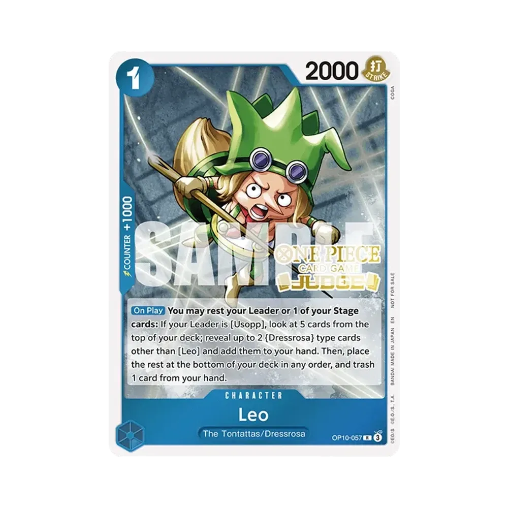 Leo R [OP10-057] [EN](Promotional Card "Judge Pack Vol.6")