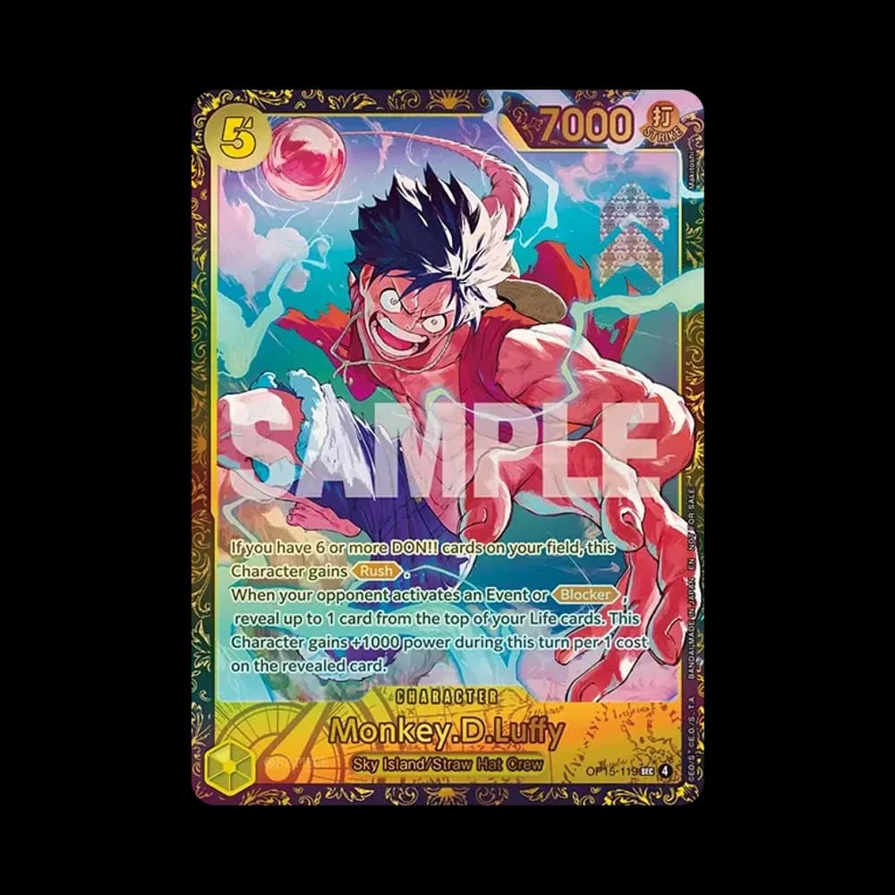 Monkey.D.Luffy SEC :TOP 8 [OP15-119][EN](Promotional Card "Championship 26-27 Regionals Season 2")