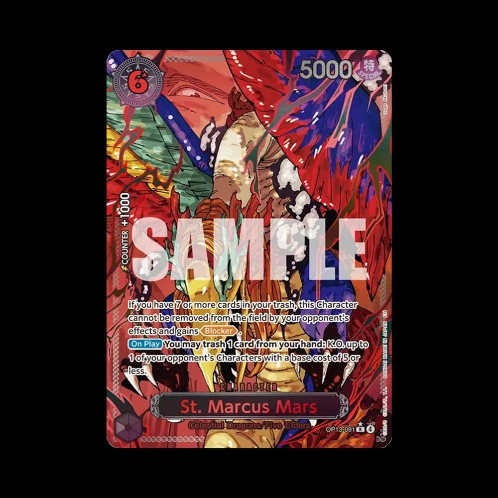 St. Marcus Mars : Red Text R-P [OP13-091] [EN](Booster Pack "CARRYING ON HIS WILL")