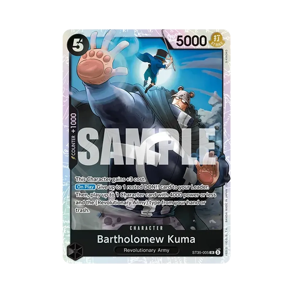Bartholomew Kuma SR [ST35-005][EN](Start Deck "RED/BLACK Sabo")