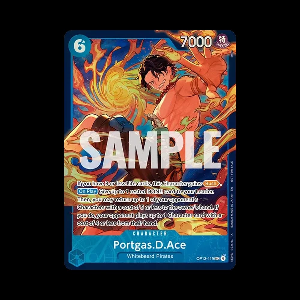 Portgas.D.Ace SEC :Champion's Prize [OP13-119][EN] (Promotional Card "Store Treasure Cup 2026 March")