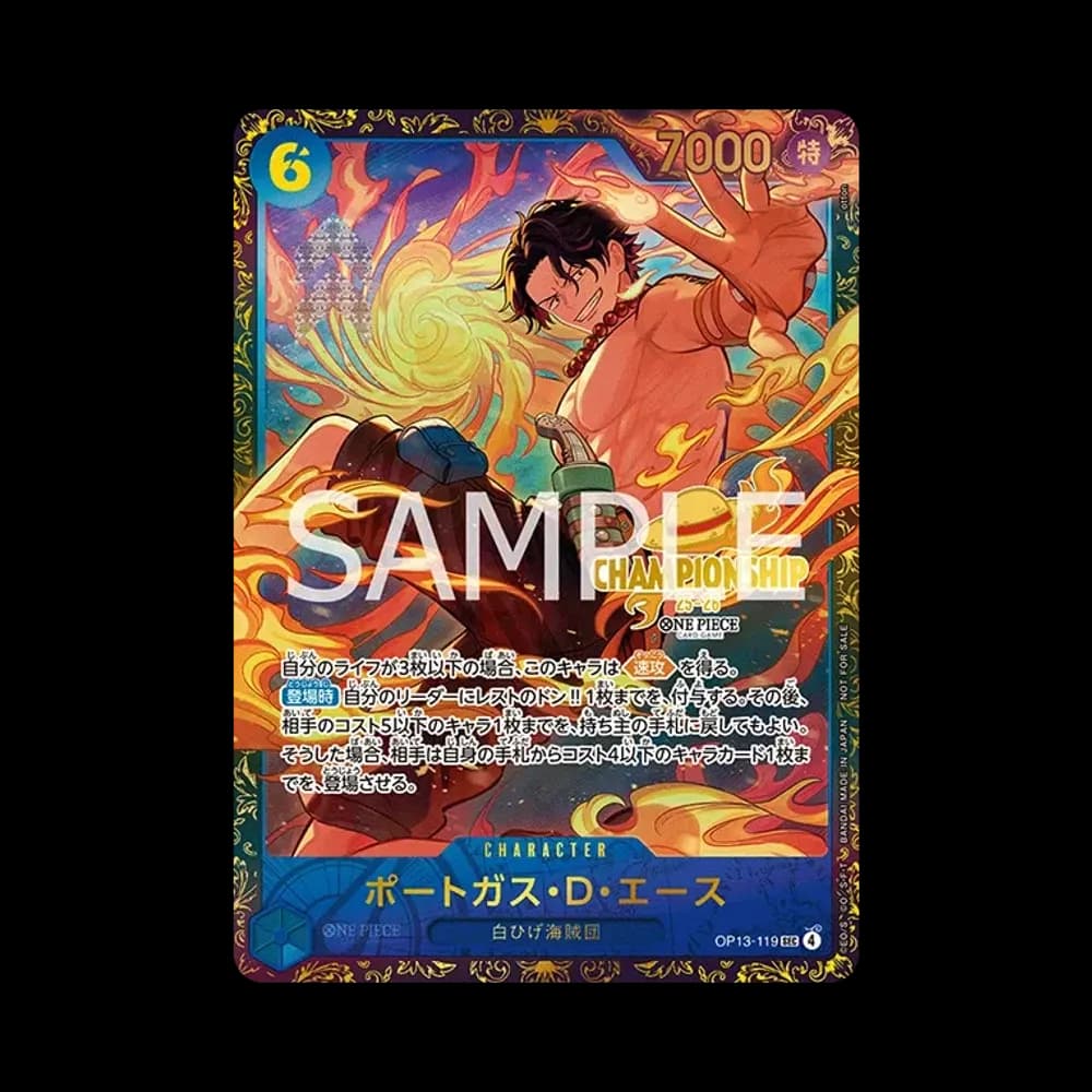 Portgas.D.Ace SEC [OP13-119](Promotional Card "Season 2 Area Finals Tournament Top-Tier Prize")