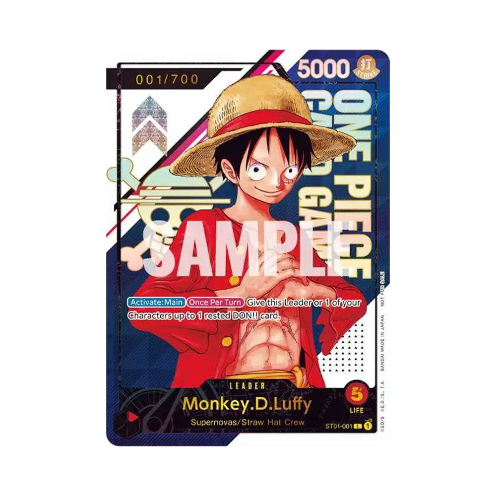 Monkey.D.Luffy L Serial Number (Opened) [ST01-001] [EN] (Flagship Battle Victory souvenir)