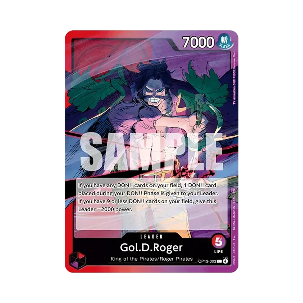 Gol.D.Roger L [OP13-003] [EN](Booster Pack "CARRYING ON HIS WILL")