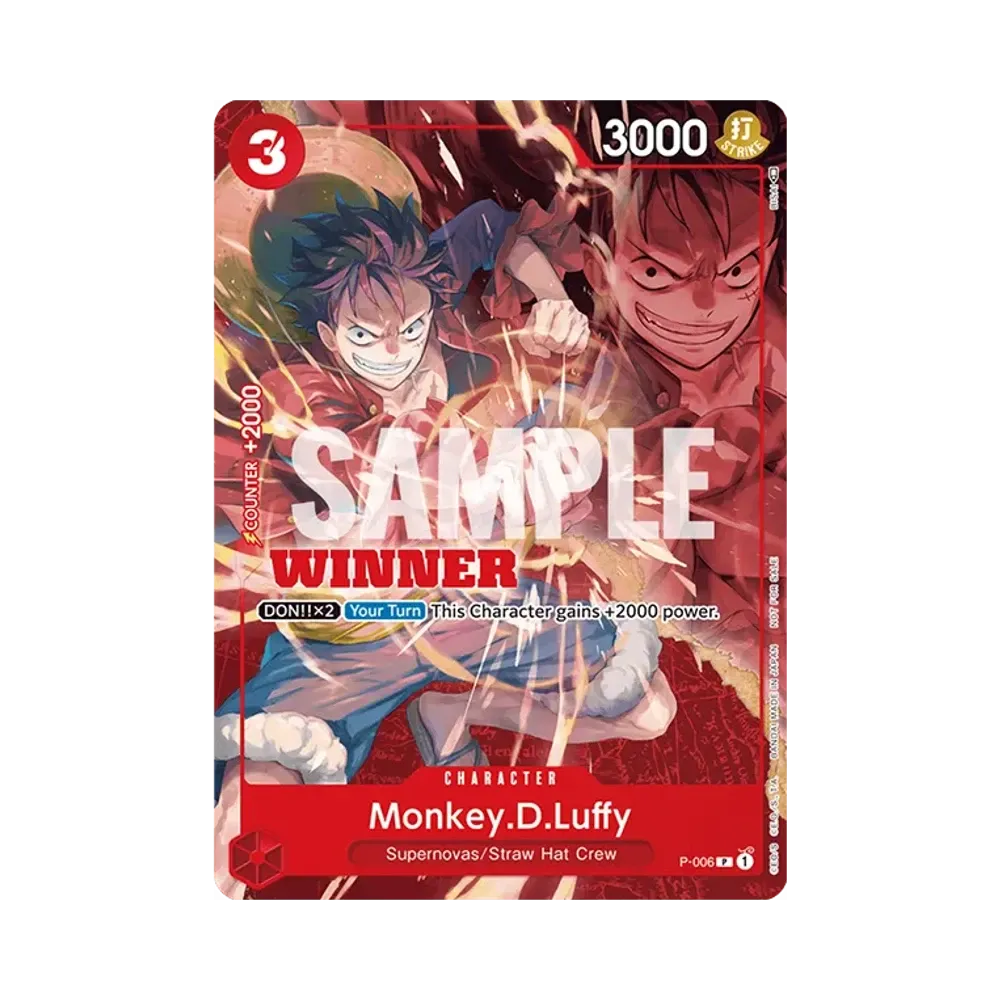 Monkey.D.Luffy P [P-006] [EN](Promotional Card "Tournament Pack Vol.1 -Winner-")