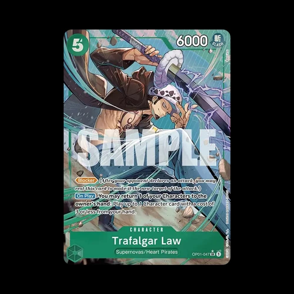 Trafalgar Law SR-P [OP01-047] [EN](Premium Booster "ONE PIECE CARD THE BEST")