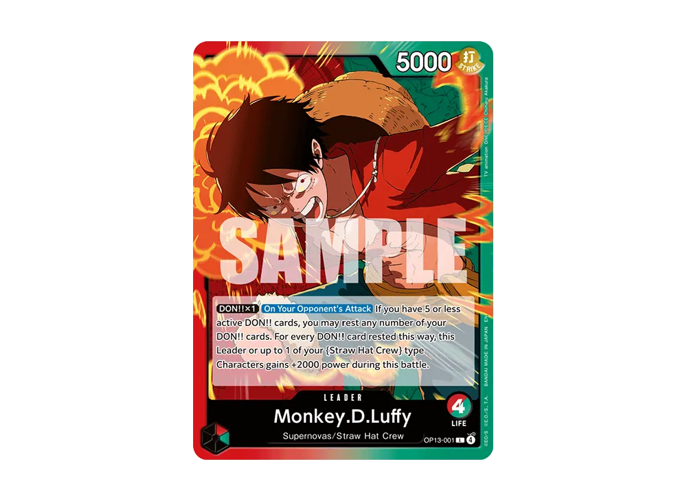 Monkey.D.Luffy L [OP13-001] [EN](Booster Pack "CARRYING ON HIS WILL")