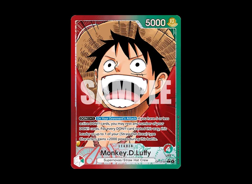Monkey.D.Luffy L-P [OP13-001] [EN](Booster Pack "CARRYING ON HIS WILL")