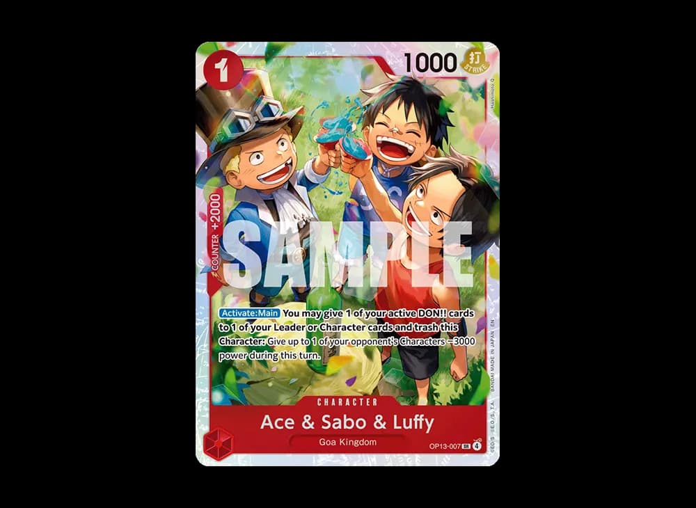 Ace & Sabo & Luffy SR [OP13-007] [EN](Booster Pack "CARRYING ON HIS WILL")