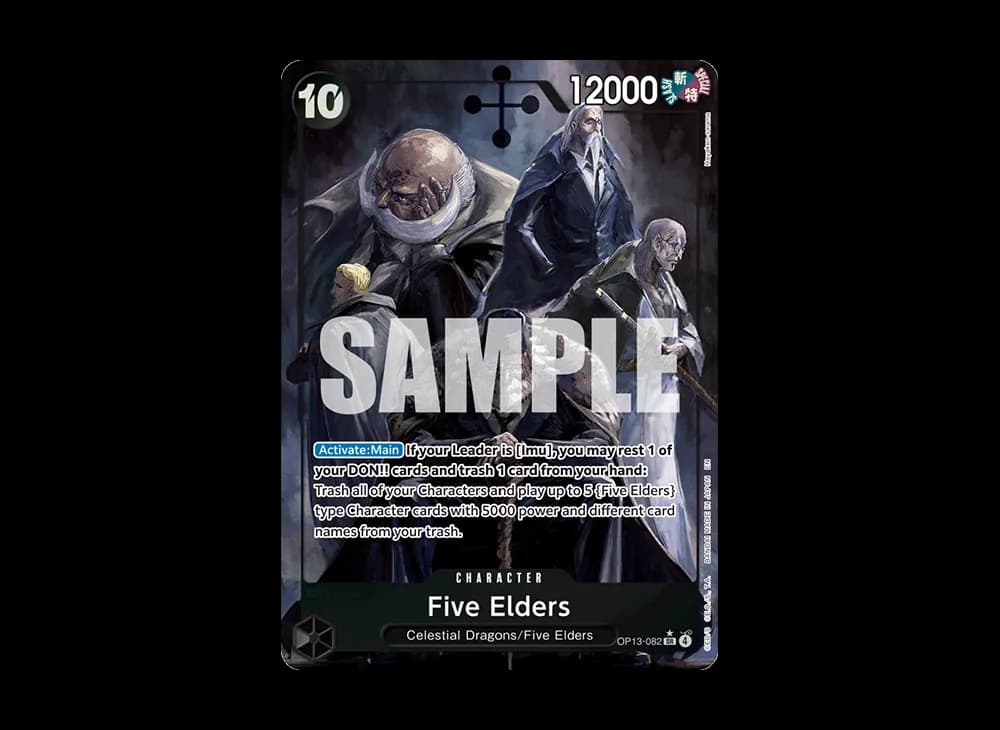 Five Elders SR-P [OP13-082] [EN](Booster Pack "CARRYING ON HIS WILL")