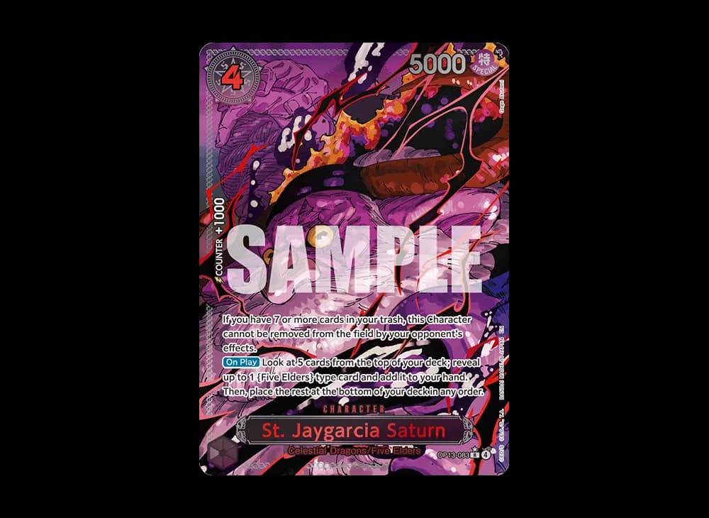 St. Jaygarcia Saturn : Red Text R-P [OP13-083] [EN](Booster Pack "CARRYING ON HIS WILL")