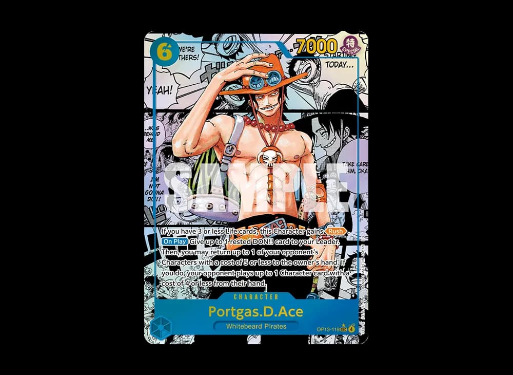 Portgas.D.Ace SEC-SP (Comic Parallel) [OP13-119] [EN](Booster Pack "CARRYING ON HIS WILL")