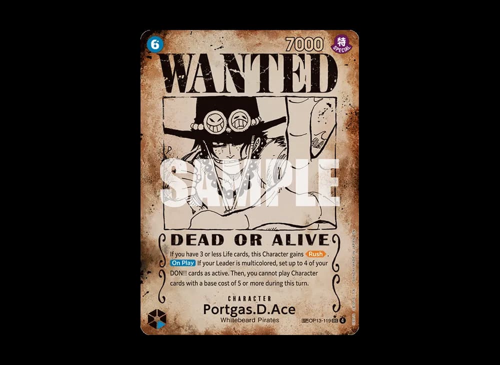 Portgas.D.Ace : Wanted SEC-SPC [OP13-119] [EN](Booster Pack "CARRYING ON HIS WILL")