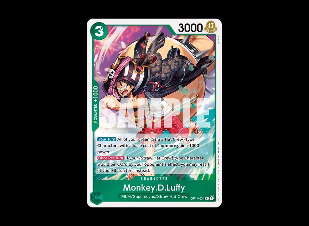 Monkey.D.Luffy R [OP14-034] [EN] (Booster Pack "THE AZURE SEA'S SEVEN")