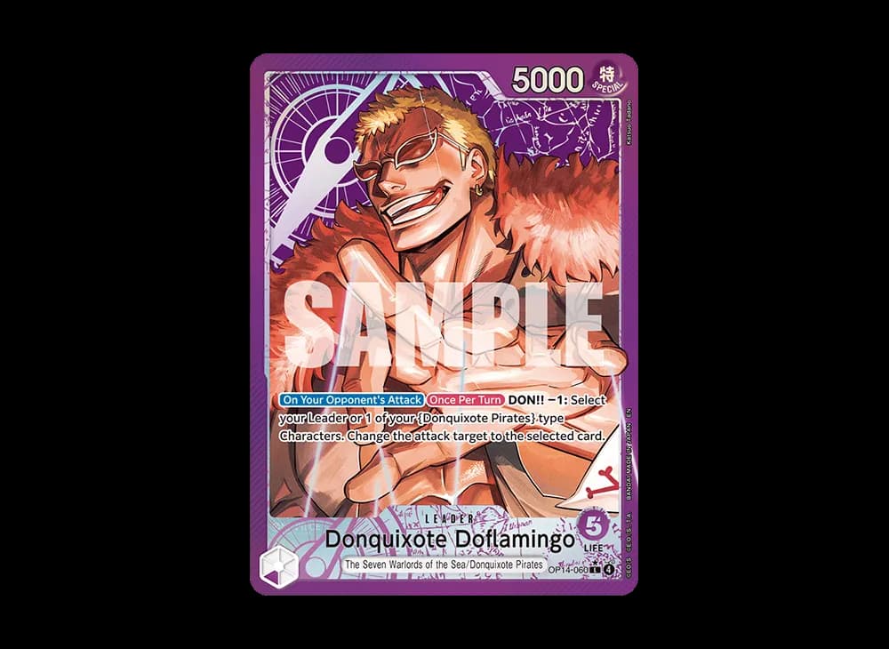 Donquixote Doflamingo L-P [OP14-060] [EN] (Booster Pack "THE AZURE SEA'S SEVEN")