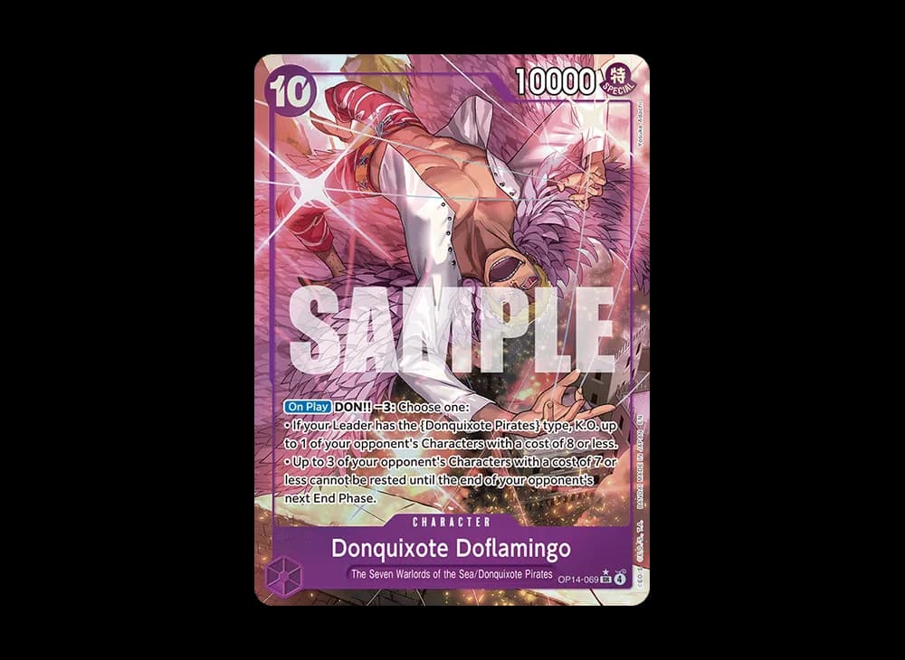 Donquixote Doflamingo SR-P [OP14-069] [EN] (Booster Pack "THE AZURE SEA'S SEVEN")