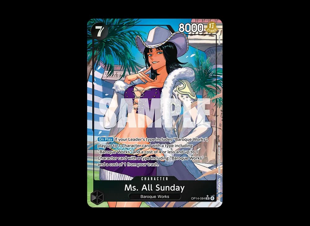 Ms. All Sunday SR-P [OP14-084] [EN] (Booster Pack "THE AZURE SEA'S SEVEN")