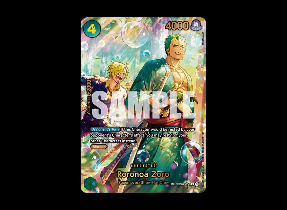 Roronoa Zoro R-SPC [PRB02-006] [EN] (Booster Pack "THE AZURE SEA'S SEVEN")