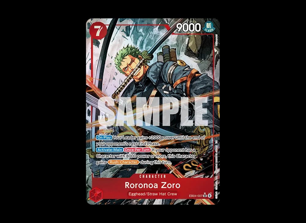 Roronoa Zoro SR-P [EB04-007][EN](Booster Pack "ADVENTURE ON KAMI’S ISLAND")