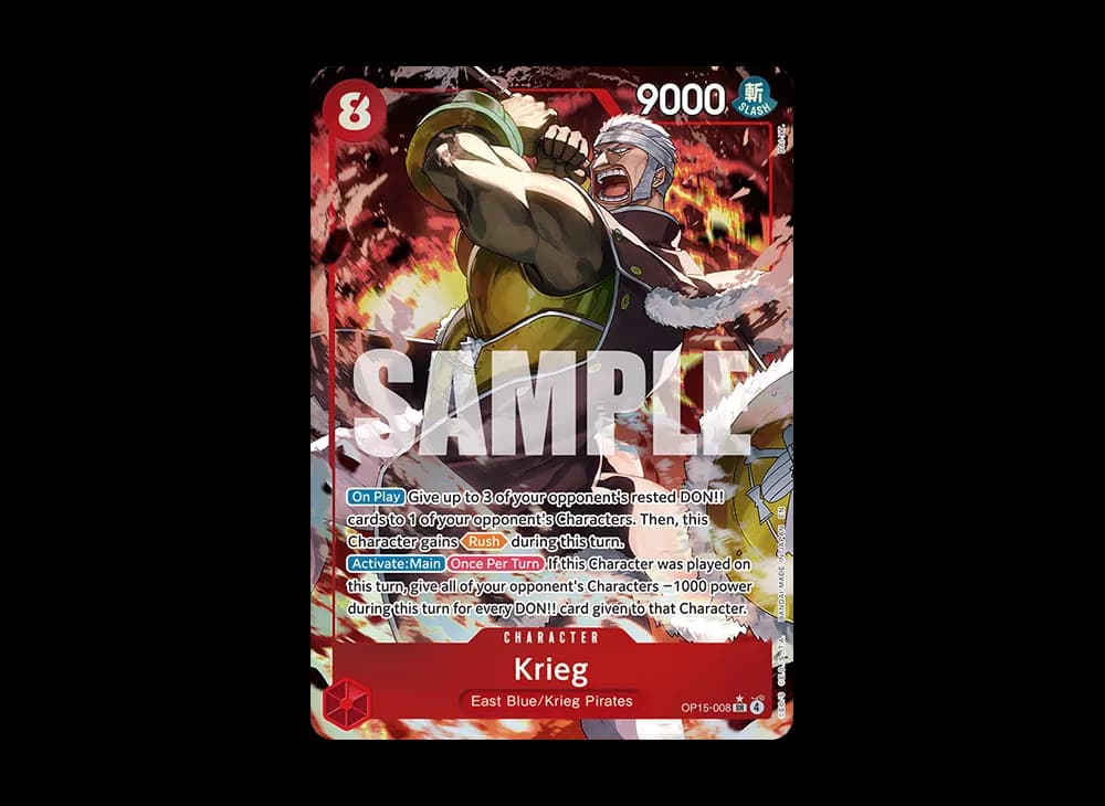Krieg SR-P [OP15-008][EN](Booster Pack "ADVENTURE ON KAMI’S ISLAND")