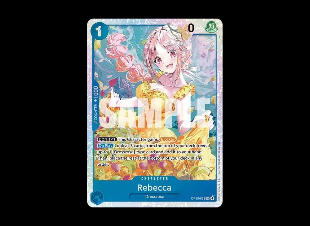 Rebecca SR [OP15-053][EN](Booster Pack "ADVENTURE ON KAMI’S ISLAND")