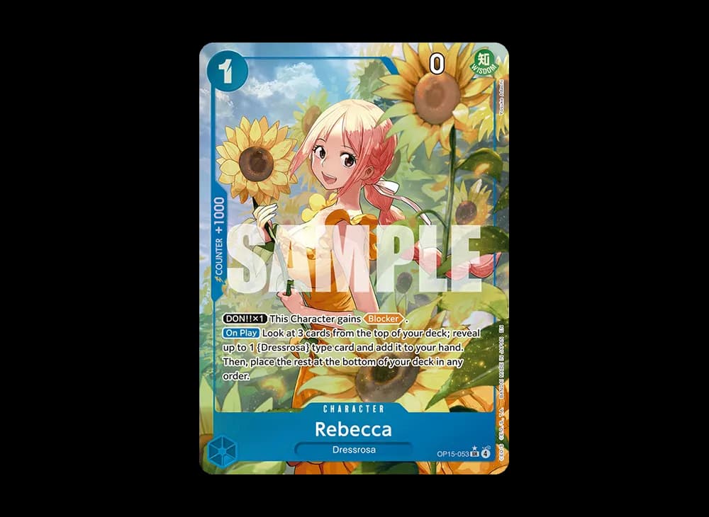 Rebecca SR-P [OP15-053][EN](Booster Pack "ADVENTURE ON KAMI’S ISLAND")