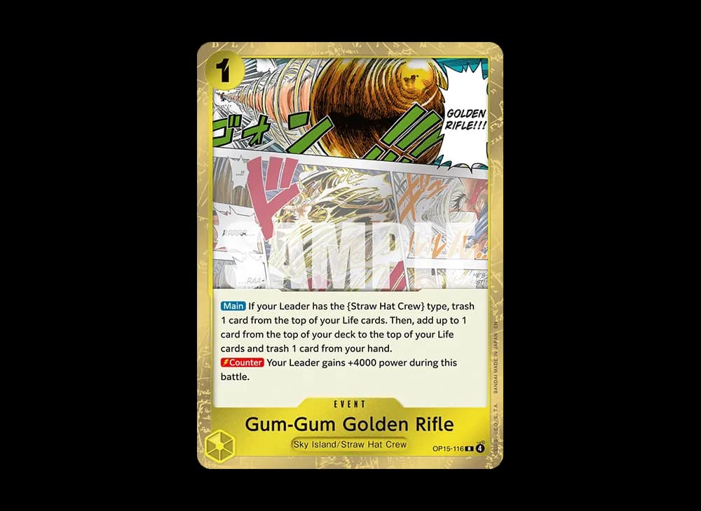 Gum-Gum Golden Rifle R [OP15-116][EN](Booster Pack "ADVENTURE ON KAMI’S ISLAND")