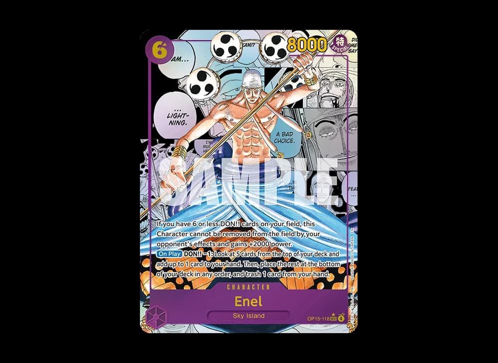 Enel SEC-SP (Comic Parallel) [OP15-118][EN](Booster Pack "ADVENTURE ON KAMI’S ISLAND")
