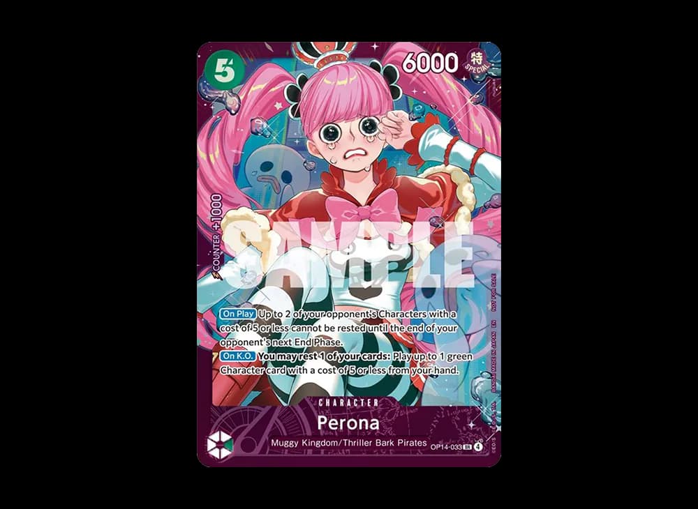 Perona SR :Top 4 [OP14-033][EN](Promotional Card "Extra Grand Battle for Stores 2026 May")