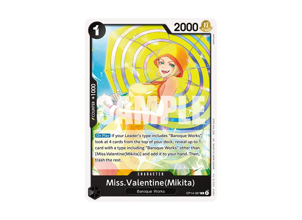Miss.Valentine(Mikita) R [OP14-087][EN](Promotional Card "Tournament Pack 2026 Vol.3")