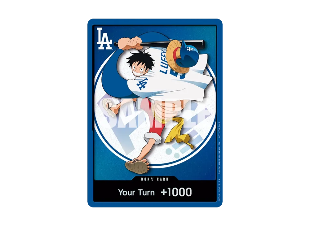 DON!! Card (Monkey.D.Luffy) :Opened [EN](Promotional Card "One Piece Night Los Angeles Dodgers vs San Diego Padres")