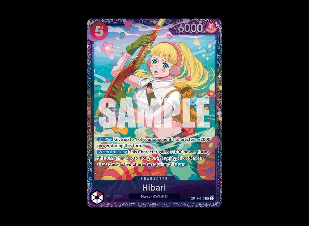 Hibari SR :Top 16 [OP11-010][EN](Promotional Card "Treasure Cup August 2025")