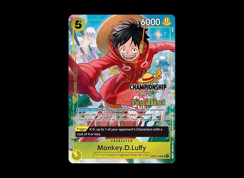Monkey.D.Luffy SR [OP07-109] [EN](Promotional Card "CS 25-26 Finalist Card Set 1")