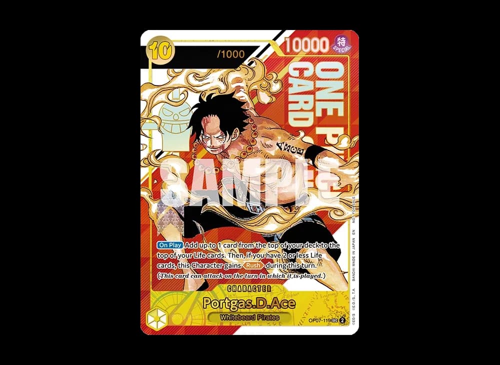 Portgas.D.Ace : Opened SEC-P [OP07-119] [EN](Promotional Card "Championship 25-26 Offline Regionals Season 1")