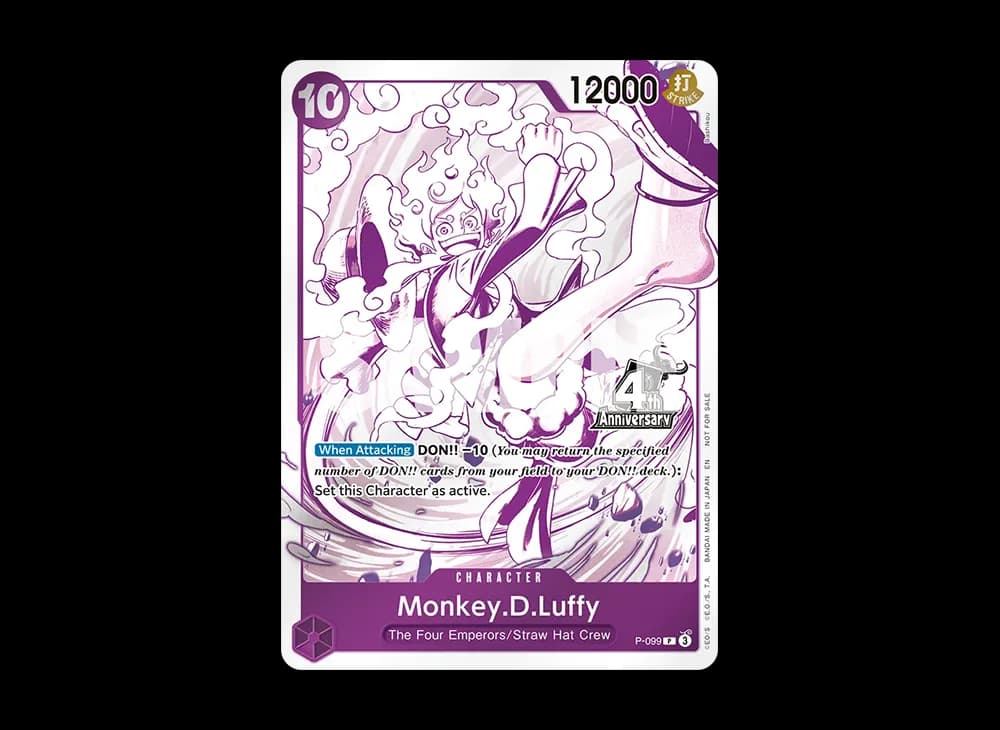 Monkey.D.Luffy P [P-099][EN](Promotional Card "4th Anniversary! ONE PIECE CARD GAME TREASURE CAMPAIGN PACK")