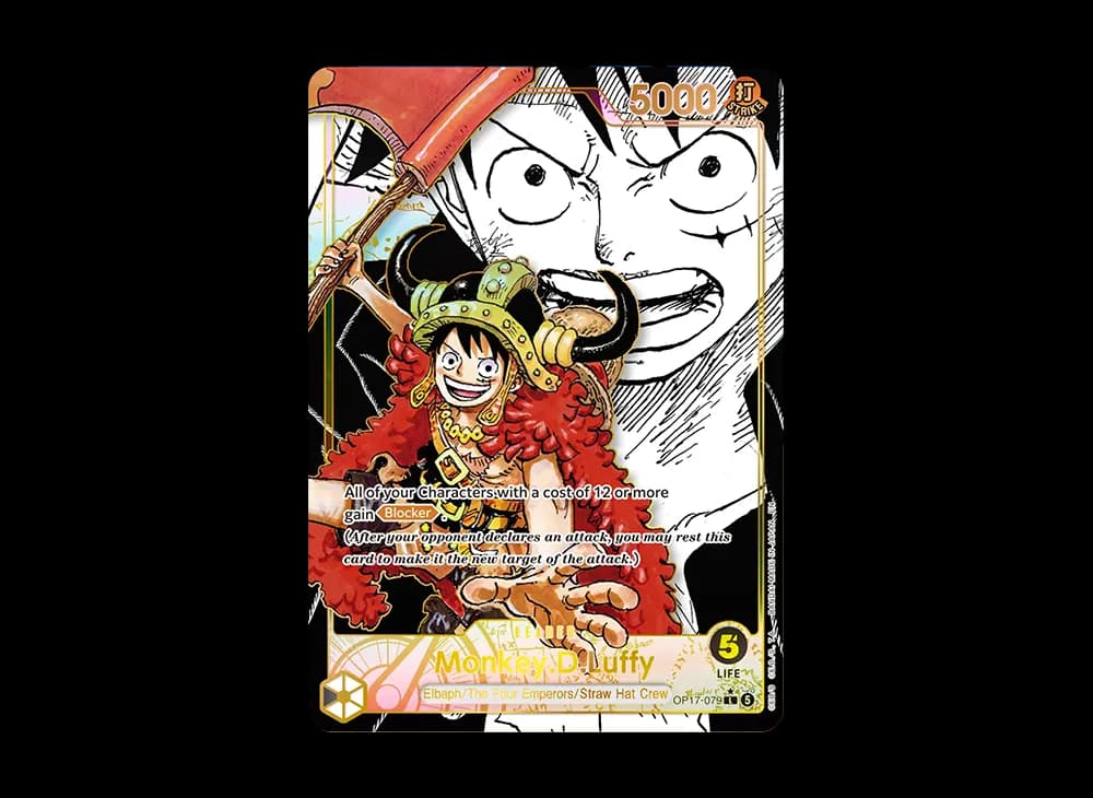 Monkey.D.Luffy L-SP (Manga Alt Art) [OP17-079][EN](Booster Pack "THE WORLD’S STRONGEST WARRIORS")