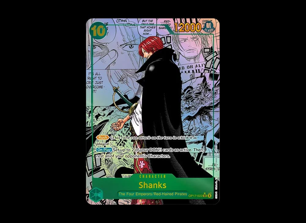 Shanks SR-SP (Manga Alt Art) [OP17-022][EN](Booster Pack "THE WORLD’S STRONGEST WARRIORS")
